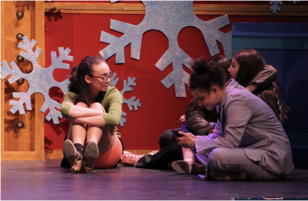 Between scenes and snowflakes – finding warmth in shared moments.